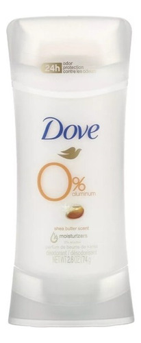 Desodorante Dove Zero Sem Aluminio Natural Shea Butter 74g
