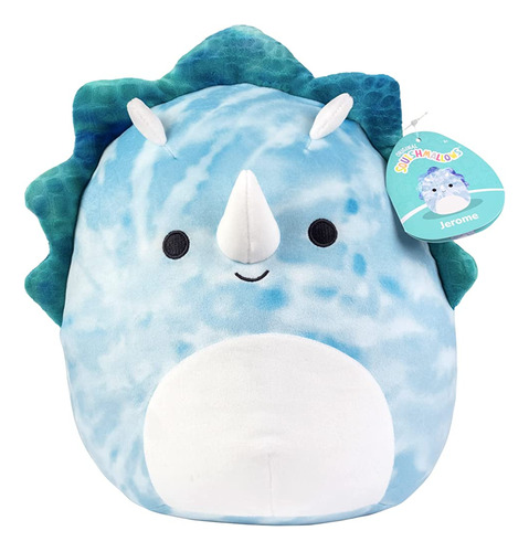 Squishmallows 10  Jerome The Blue Triceratops - Official Kel