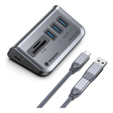 Hub Usb 3.0 5 Puertos, Concentrador Usb Alimentado 5v/2a