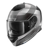 Capacete Shark Spartan 1.2 Strad Mat Aks L Cinza Preto