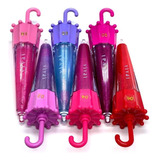 Kit 3 Lip Gloss Guarda-chuva Metálico Fofo Brilho Natural
