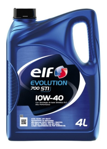 Aceite Elf Evolution 700 Sti Nafta Y Diesel 10w40 X 4lts 