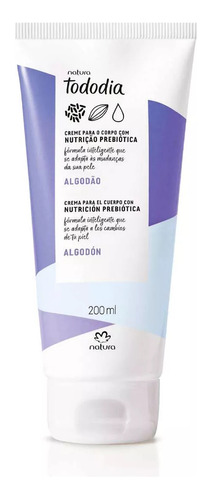 Crema Cuerpo Hidratante Natura Tododia Algodon 200ml