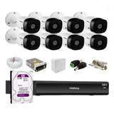 Kit Intelbras 8 Vhl 1220b Fullhd, Dvr 8ch Imhdx 3008, C/2tb 