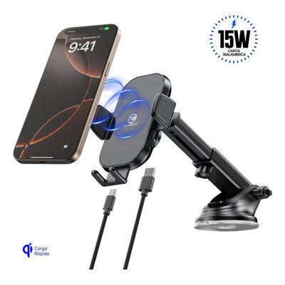 Kbod Soporte Para Celular Coche Cargador Inalámbrico H22 Color Negro | Meses sin interés