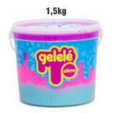 Big Balde De Slime Gelele De Unicórnio 1.5kg Colorido