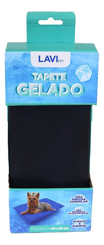 Tapete Gelado Refrescante Para Seu Cachorro E Gato - Tam P Cor Preto Desenho Liso