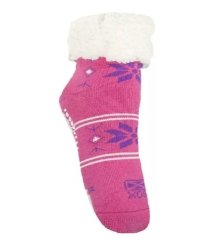 Pantuflas Medias Sox Adulto Fucsia Pantusox Premium