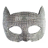 3 Cat Cosplay Half Face Para Nightclub Masquerade Ball Plata