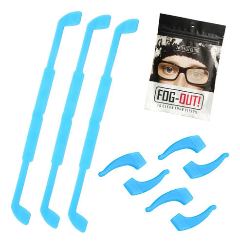 Correas Sujetadores 3*pack Silicona Lentes + Antiempaño
