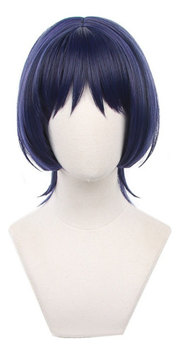 Genshin Impact Wanderer Cosplay Peluca Corto Pelo 35cm