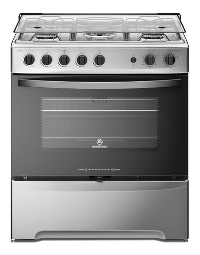 Cocina Mademsa M 920 T  Gas Envasado 5 Quemadores  Acero Inoxidable 220v Puerta Con Visor 85.56l