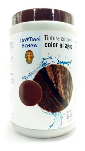 Tintura En Polvo Egyptian Henna Color Al Agua Pote 500g