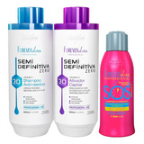 Kit Semi Definitiva 2x900ml + Sos Reconstrutor Forever Liss