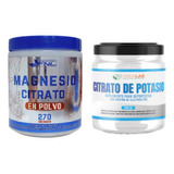 Pack Citrato  Magnesio 270gr + Citrato Potasio 200g Puro