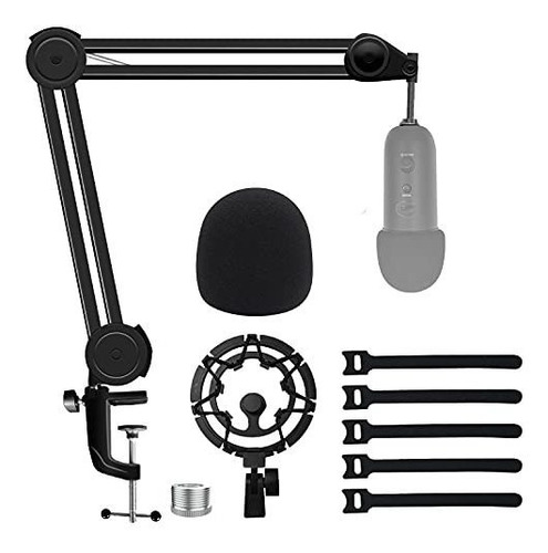 Brazo Soporte Para Microfono Shock Mount Con Accesorios