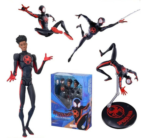 K Figura De Acción Shf Spider-man Miles Morales Spiderman