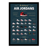 Nike Air Jordan 1984 2014 Poster Cuadro Enmarcado 45x30cm