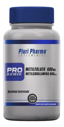 Metilfolato 600 Mcg + Metilcobalamina 800mcg 120 Capsulas