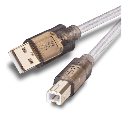 Cable De Impresora 2.0 De 5 Pies, Cable Usb Tipo A Macho A B