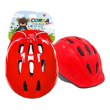 Capacete Cor Vermelho Tamanho M Infantil Bicicleta Corsa Kid