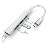 Adaptador Usb Hub Tipo C 4 X Usb 3.0 4 En 1. 