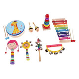 1 Niños Instrumentos Musicales Juguetes Niña-9 Piezas-1