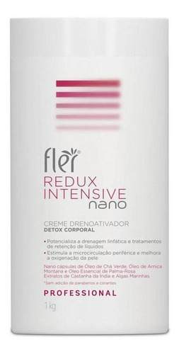 Creme Drenoativador Redux Intensive Nano 1kg Flér