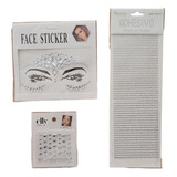 Pack De 3 Gemas Rostro Cuerpo Maquillaje Stickers Diseños