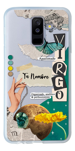 Funda Para Galaxy Mujer Signo Zodiaco Virgo Con Tu Nombre