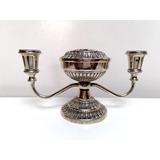 Antiguo Candelabro Inglés Silver Plate Usado Vintage