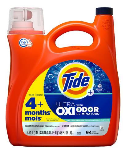 Detergente Concentrado Tide Ultra Oxi 94 Cargas 4.31l