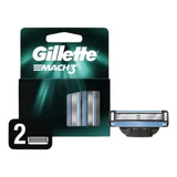 Carga Para Aparelho De Barbear Gillette Mach3 2 Unidades