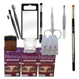 Kit Sobrancelha Profissional Henna Makiaj E Itens Macrilan 