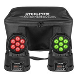 Cabezas Roboticas Luces Dj Rgbw Full Color / Maleta Steelpro