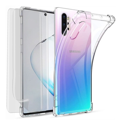 Funda Case Tpu Silicona Transparente Para Samsung + 2 Micas