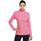 Hiskywin - Camiseta Deportiva De Manga Larga Para Mujer, Co.