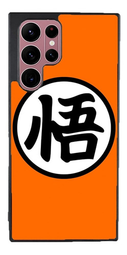 Funda Para Galaxy Dragon Ball Gt Kanji Go Fondo Naranja