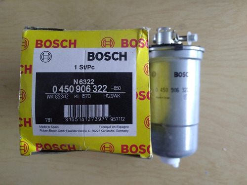 Filtro Gas Oil Seat Ibiza,cordoba 1.9 Sdi/tdi 2002/09.bosch Foto 5