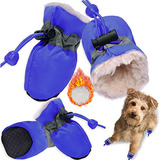 Teozzo Zapatos Para Perros De Invierno, Botas Y Protector De