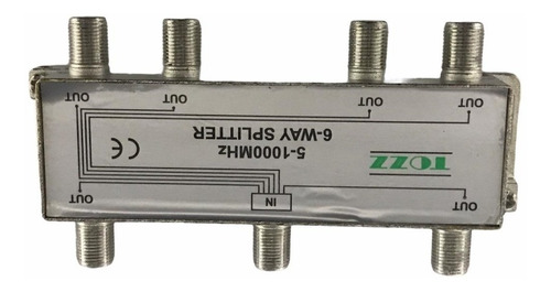 Divisor De Antena 1 Entrada E 6 Saídas (5-1000mhz) Uhf / Vhf