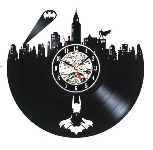 Reloj De Pared Batman 2 Superheroe Acetato Vinilo Vinil
