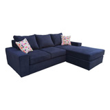 Sillon Esquinero 3 Cuerpos Reversible Pana  Importada