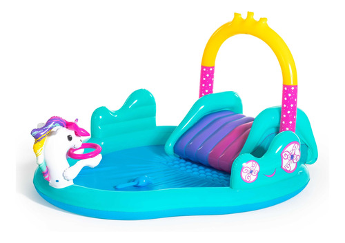 Pileta Playcenter Inflable Unicornios Bestway Tobogán Cuota