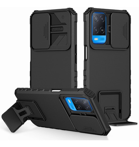 Funda Uso Rudo Para Oppo Realme Con Soporte