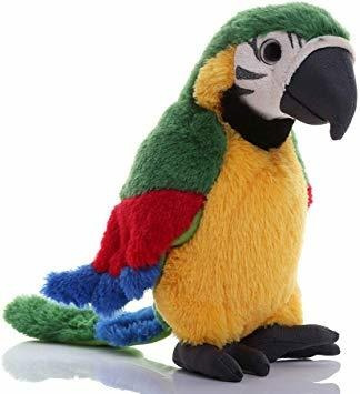 Levenkeness Del Macaw Felpa, Verde Relleno Del Pájaro Animal