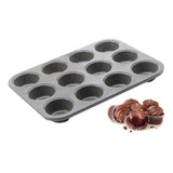 Charola Molde Cupcakes Muffin Reposteria Antiadherente Horno