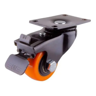 Rodajas Giratorias Poliuretano 7.62cm Con Freno Weston 100kg Y-1058-75 | Meses sin interés