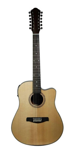 Docerola Guitarra Natural Electroacust 12 Cuerdas Tx-1200ceq