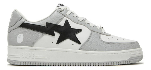  A Bathing Ape Bape Low Grey White